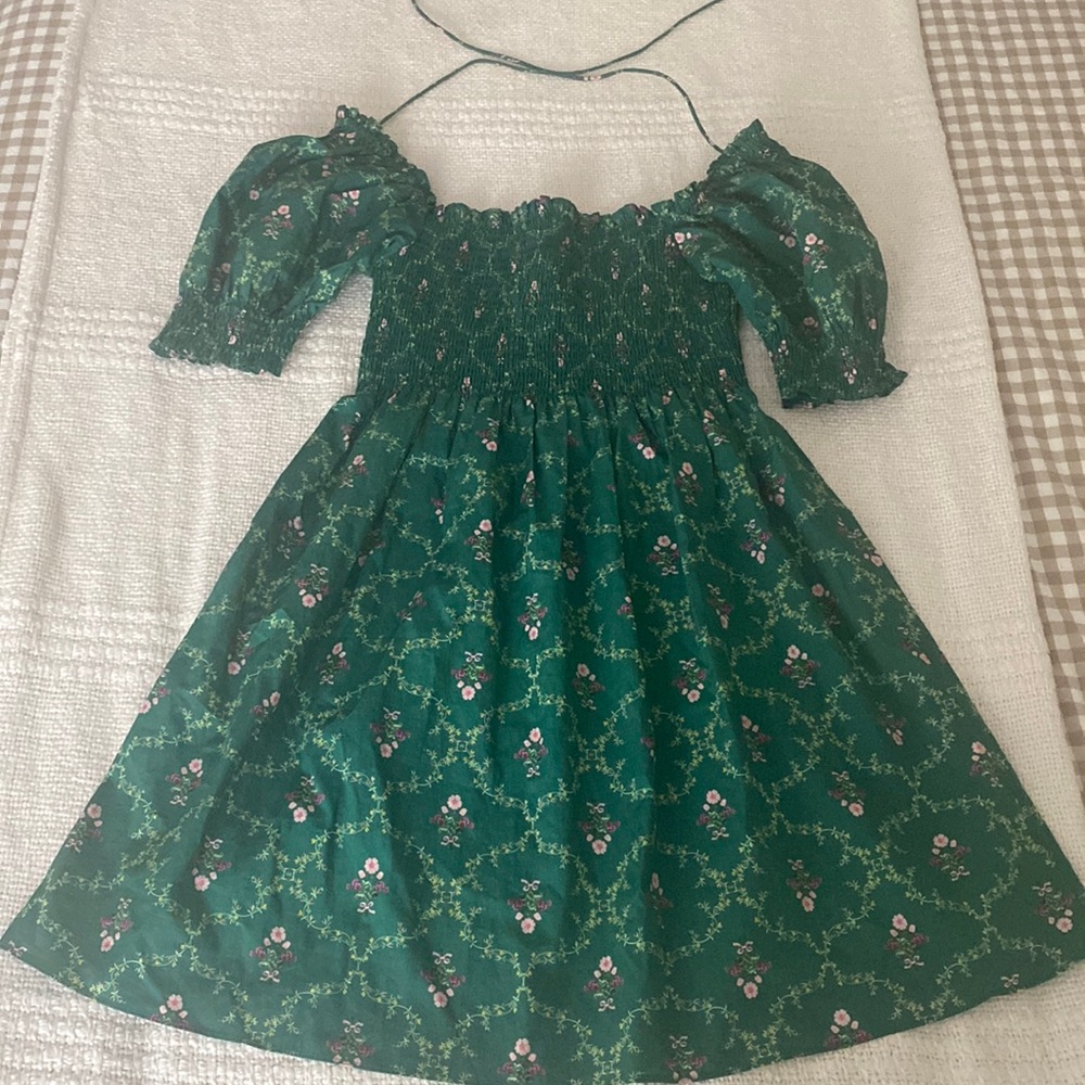 Hill House Athena in Emerald Trellis XS